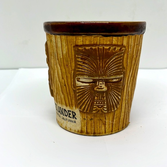 Vintage Restaurant Tiki Bar Cup, Islander Stockton, CA OMC Japan Gold Label - Picture 6 of 6